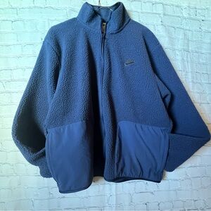 Nike Navy Fleece Jacket
